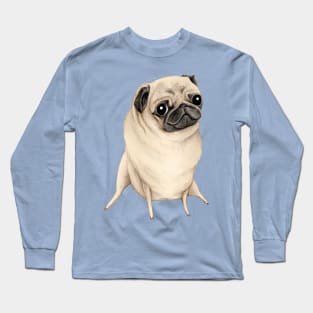 Sweet Fawn Pug Long Sleeve T-Shirt